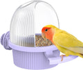No Mess Bird Feeder with Water Dispenser, Food and Water Bowl for Parakeet, Parrot, Cockatiel, Budgie and Lovebird