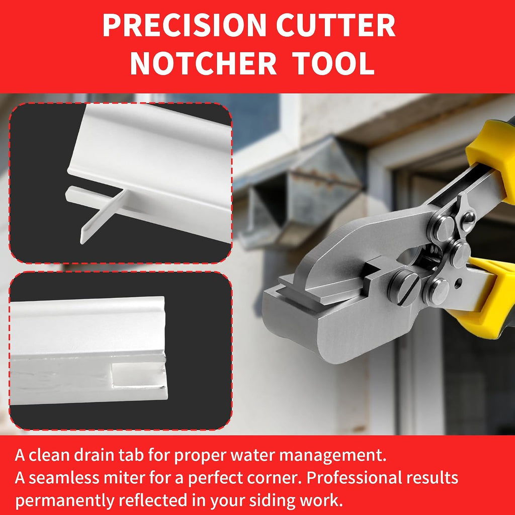 Pro Grade 3/4" J-Channel Cutter Notcher (Black/Yellow Handle)
