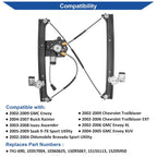 Obaee Window Regulator with Motor Front Left Driver Side, Replace 741-690