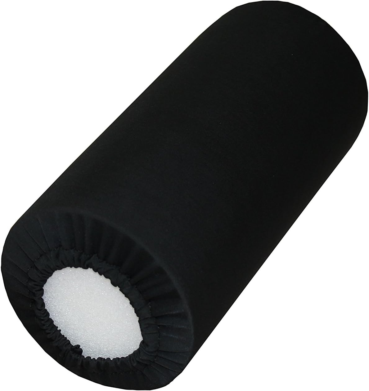 Black Fabric Foam Roller Cover, 12" Long