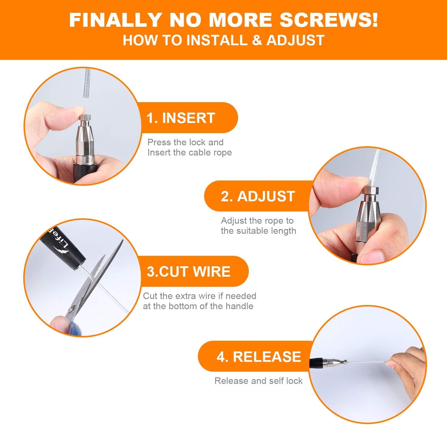 Jump Rope, High Speed Weighted Jump Rope - Premium Quality Tangle-Free - Self-Locking Screw-Free Design - Jump Ropes