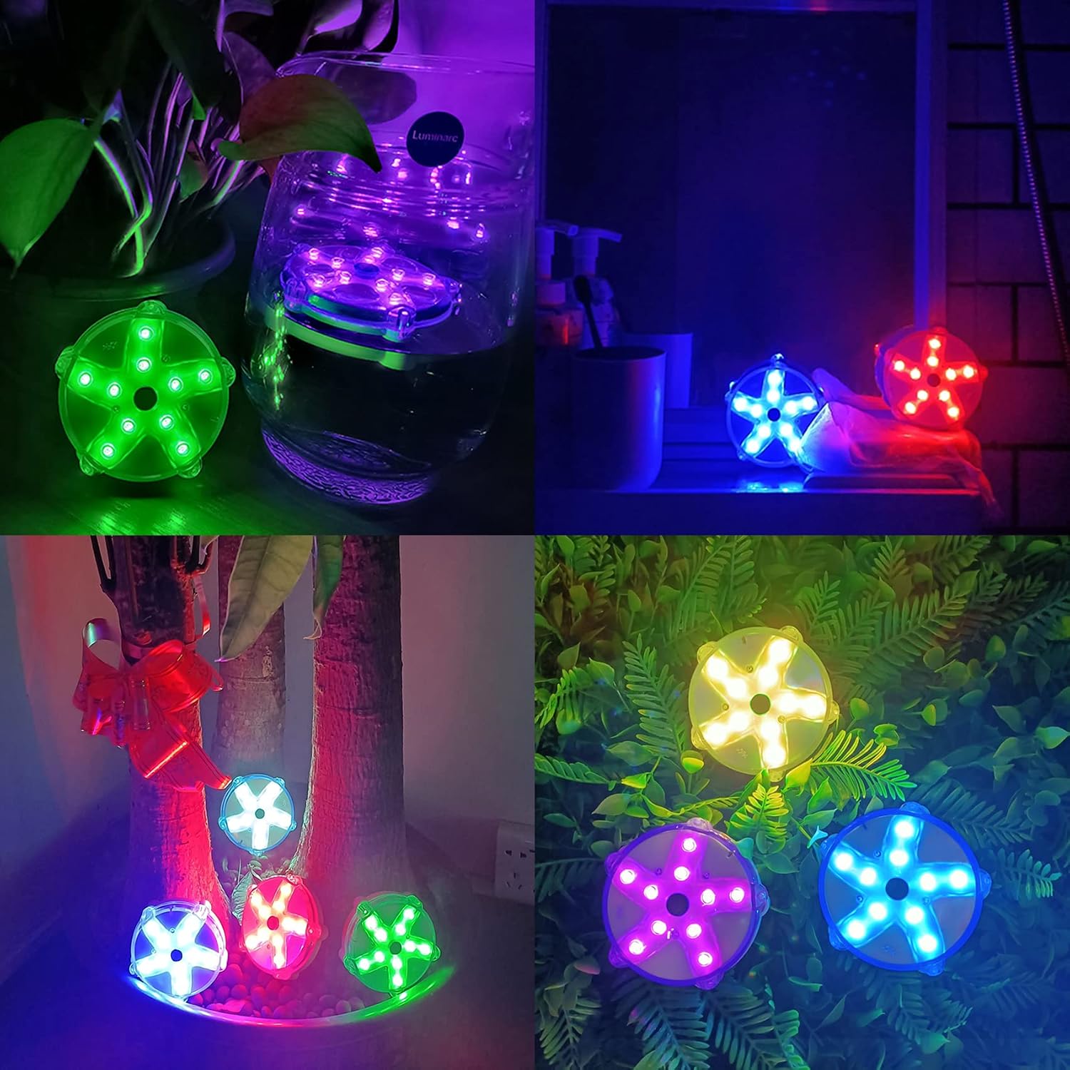 Floating Pool Lights,Color Changing Waterproof Magnetic Pond Lights,Pool Light that Float,Starfish Above Ground Pools