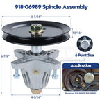 GUSUHAWK 2 Pack 918-06989 Spindle Assembly with Pulley for 46" Mower Decks