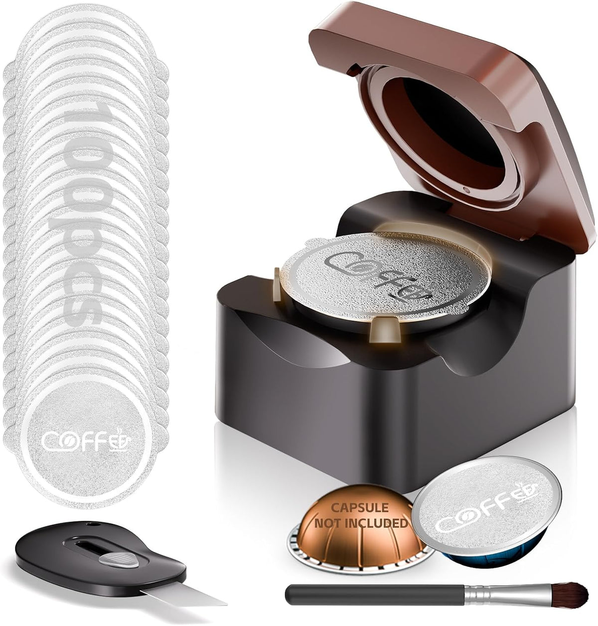 Reusable Vertuo Pods Refill Kit for Nespresso, NO PODS