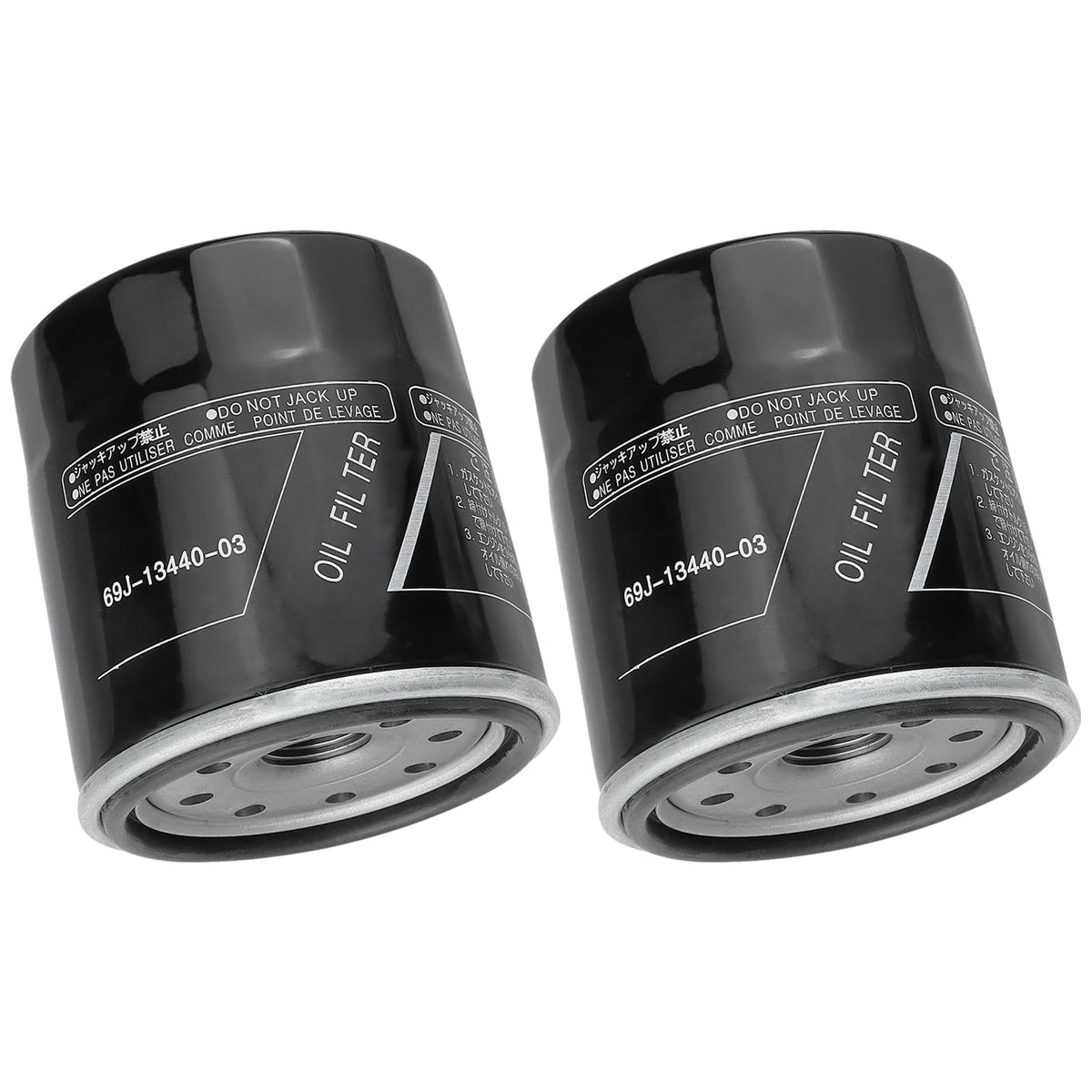 69J-13440-04-00 Oil Filter For Yamaha F150 F200 F225 F250 FL150 FL200 FL225 FL250 Outboard Engine FX HO Cruiser SHO SVHO FSH190 195 212 222 242 252 255 275 AR SX 240 250 69J-13440-03-00 (2 pcs)