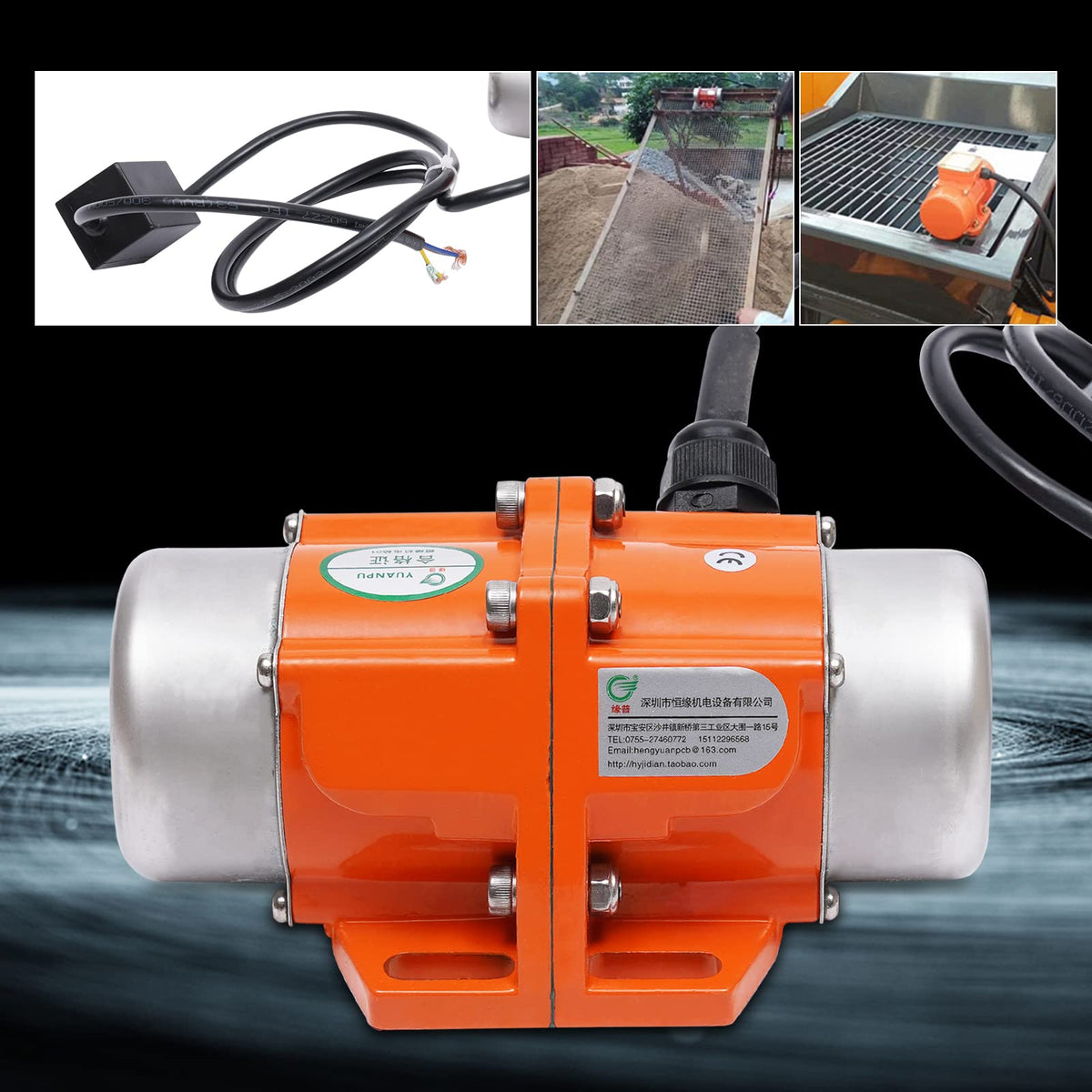 Vibration Motor for Sand Blaster Media Blast Cabinet Table Shaker 110V 40w US