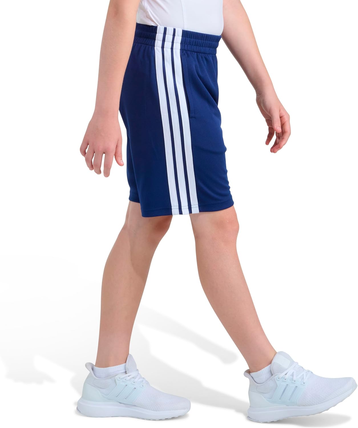 adidas Boys' 3-Stripe Mesh Athletic Shorts