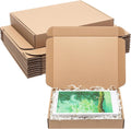 Shipping Boxes 12x9x2 Inches 25 Pack Corrugated Cardboard Brown Box