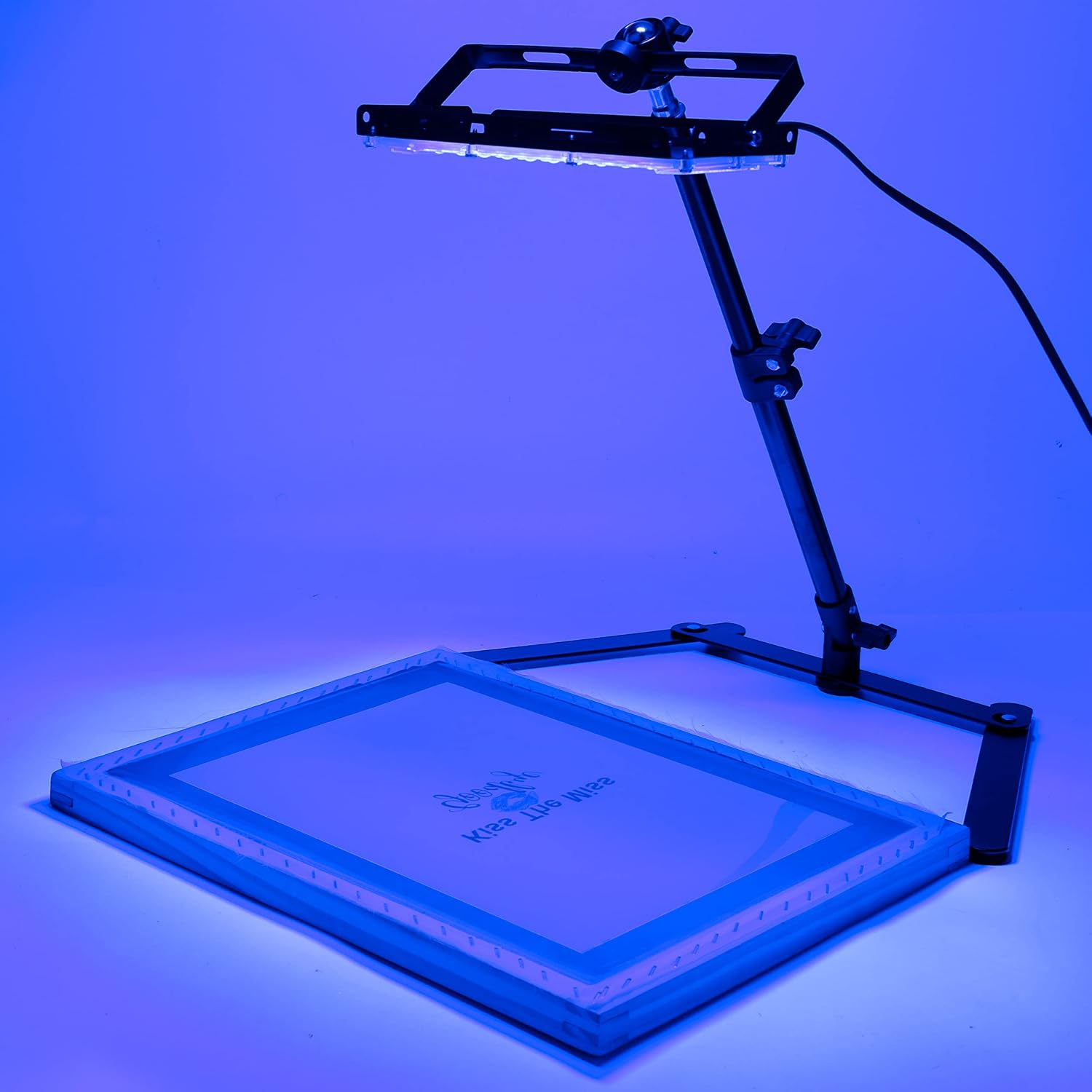 36 Pieces Screen Printing Kit Includes 50W LED UV Exposure Screen Printing Light, 4 Sizes Silk Screen Printing Frame