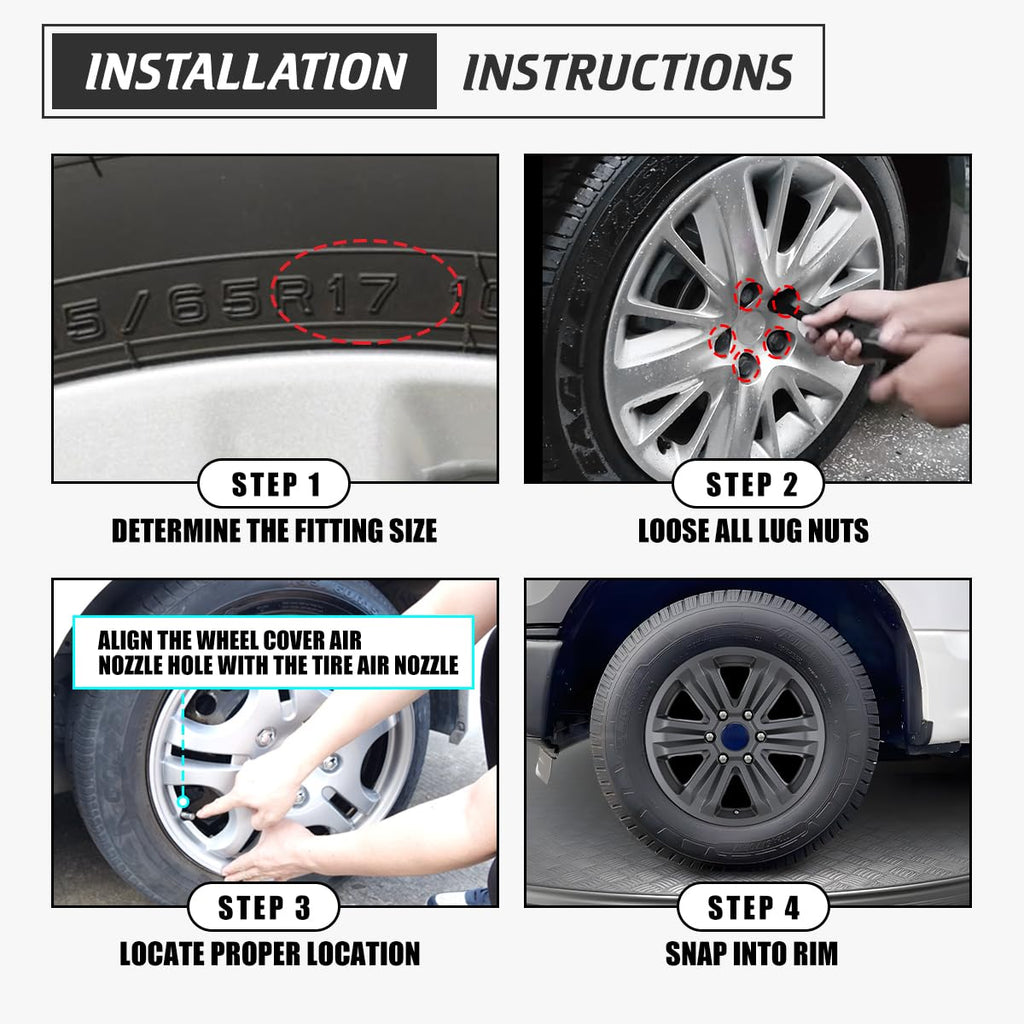 17" Alloy Wheel Wheel Skins for 2015-2020 Ford F-150 Model