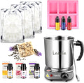 3.6Lbs Soap Making Kit with Electronic Hot Plate, 1.6 Lb Glycerin Soap Base, Pouring Pot, Silicon Mold, Spoon,3