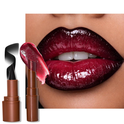 Nourishing Lip Gloss with Brown Lip Liner Lip Combo Sets, Solid Lip Gloss Jelly Lipstick High Shine, Nude Lip Kit