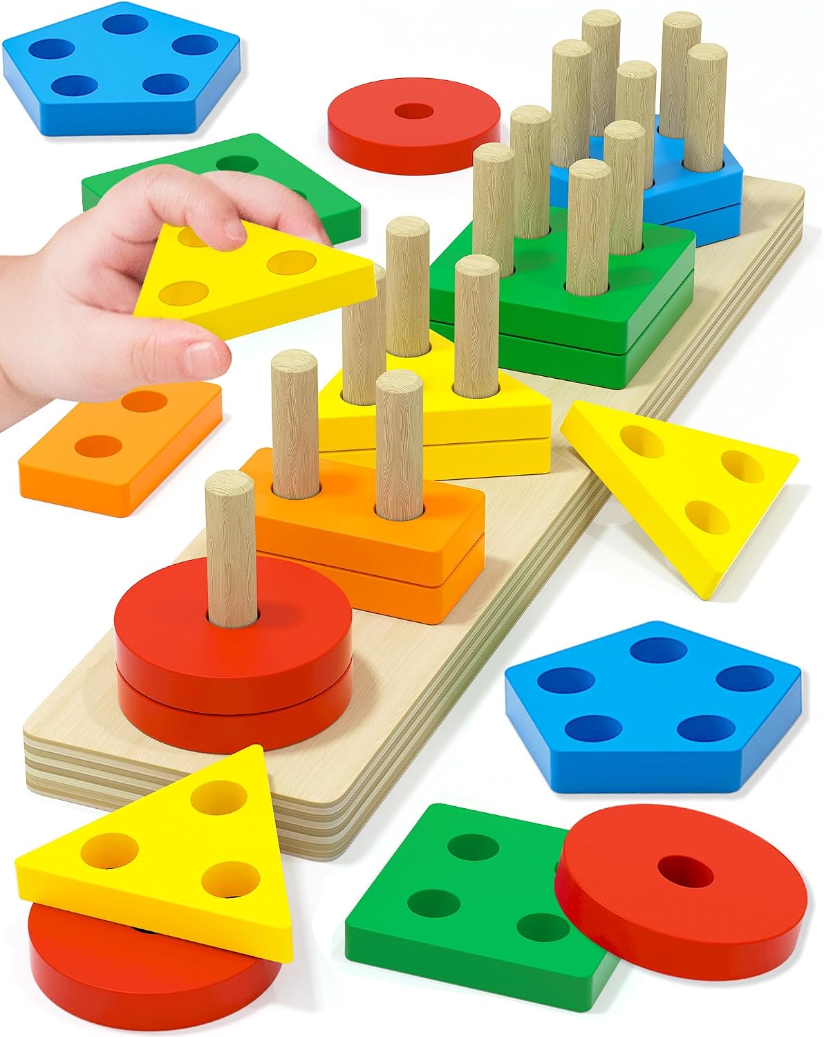 Montessori Toys for 1 2 3 Year Old Boy Girl, Toddler Learning Toys Gifts | Montessori Toy, Toddler Toy 2-3, Boy Girl