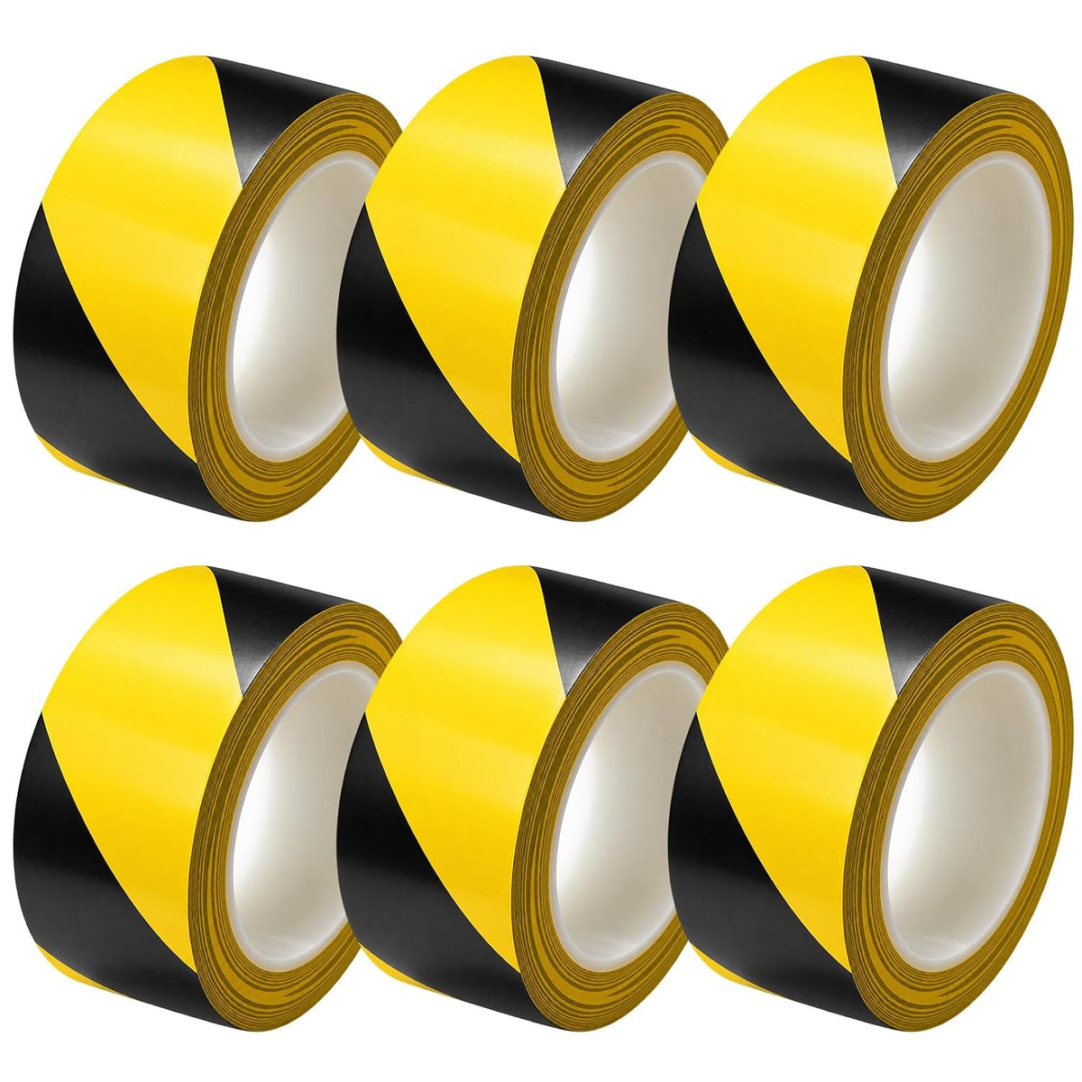 Hazard Tape, Black & Yellow, 2 Inch x 110FT