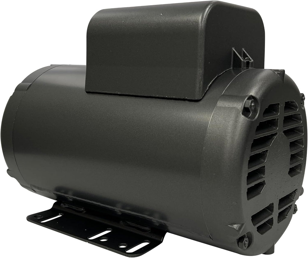 BALDOR 5HP AIR COMPRESSOR ELECTRIC MOTOR, 56HZ FRAME, 3450RPM, 208/230V, SINGLE-PHASE, 7/8" SHAFT, 1.15 SERVICE FACTOR MADE IN USA