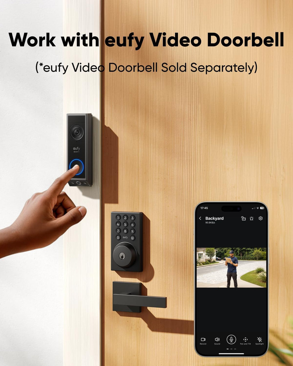 Smart Lock C30, Keyless Entry Door Lock, Built-in WiFi Keypad Deadbolt for Front Door, No Bridge Required, Easy