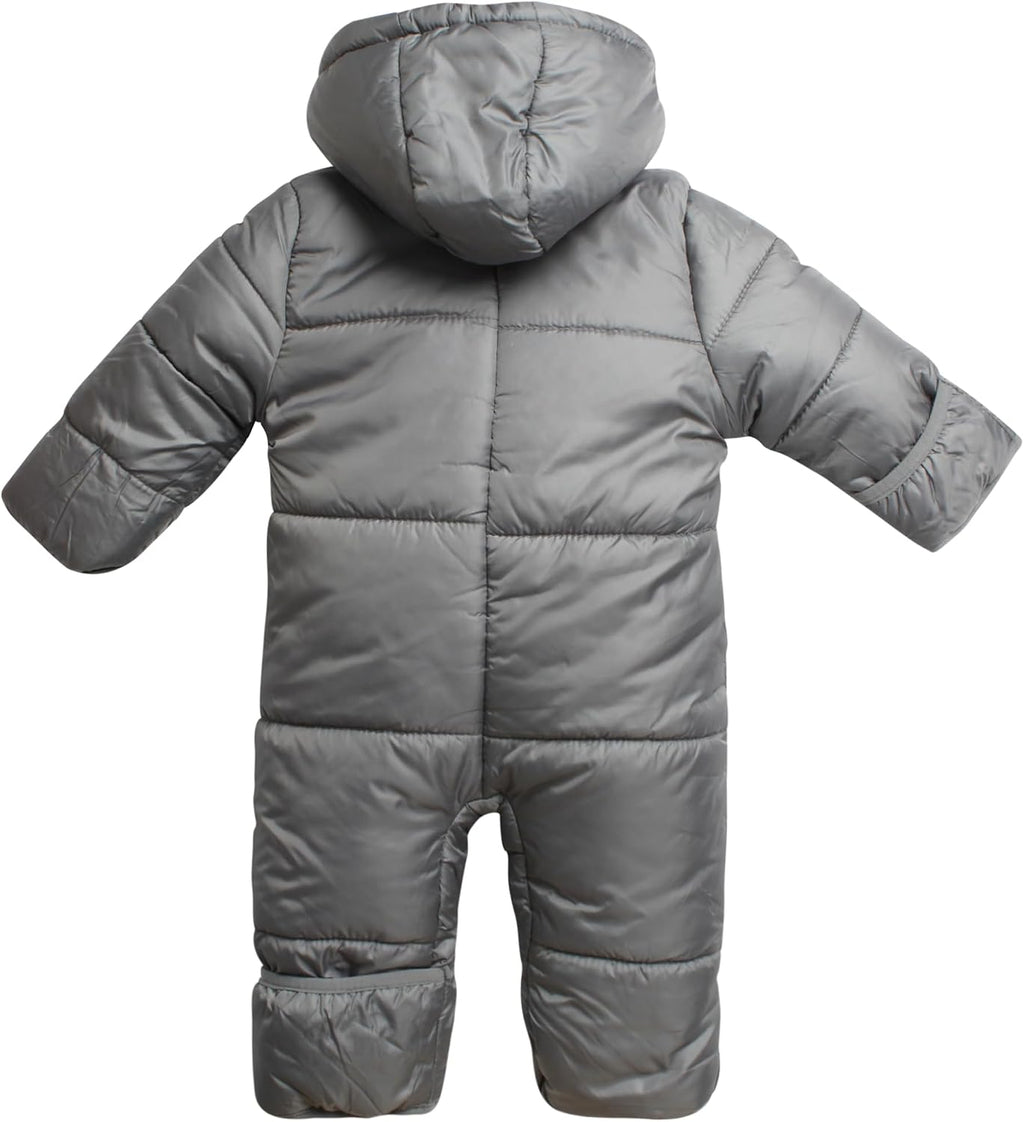 Baby Boys Insulated Fleece Bunting Infant Snowsuit | Warm Wind and Water Resistant Outerwear, Cozy Coverall for