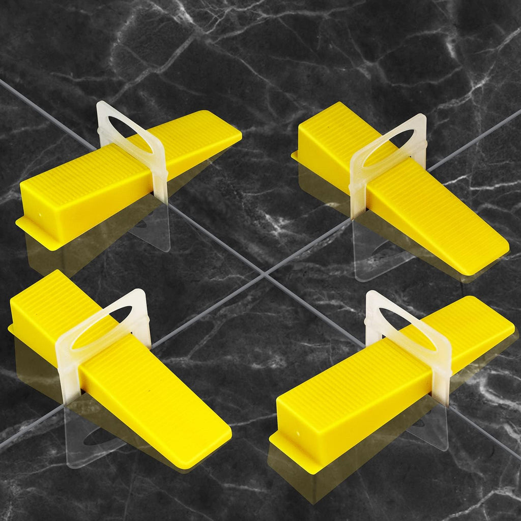 Tile Leveling System Wedges, 300pcs Reusable Tile Leveler Wedges for 1/8",1/12",1/16", 1/32" Spacers and Tile