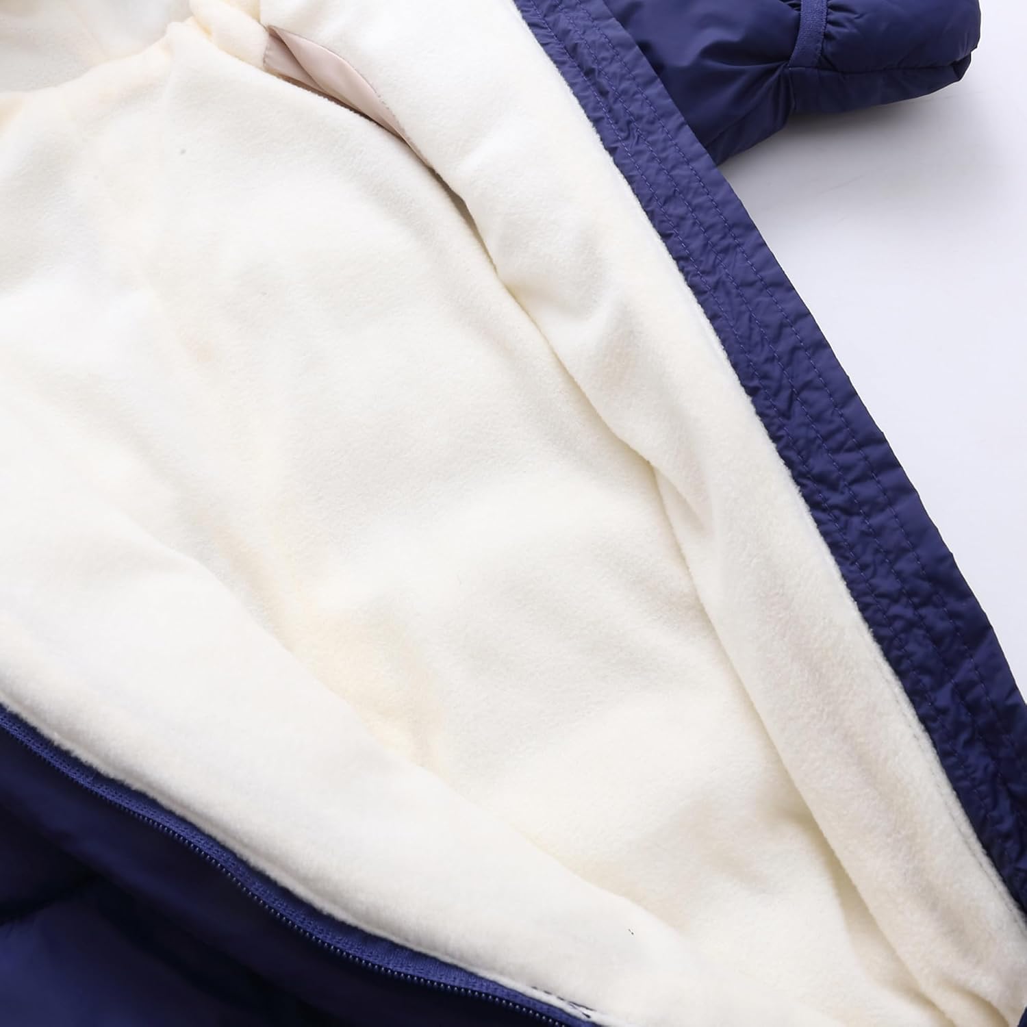 Baby Boys Girls Jumpsuit Fleece Lined Winter Coat 0-24 Months Romper Snowsuit Outwear