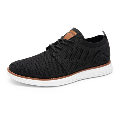 Men's KnitFlex Breeze Casual Dress Sneakers,Black,12
