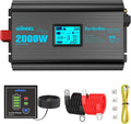 2000 Watt Pure Sine Wave Power Inverter 2000W 12V DC to 120 V AC Lithium Battery Compatible for RVs Off Grid Solar