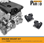 PAROD 2PCS A2802 Engine Motor Mount Fits 1996-2004 Chevy S10