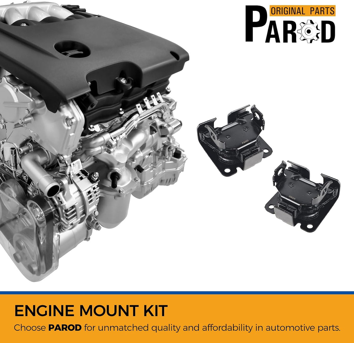 PAROD 2PCS A2802 Engine Motor Mount Fits 1996-2004 Chevy S10