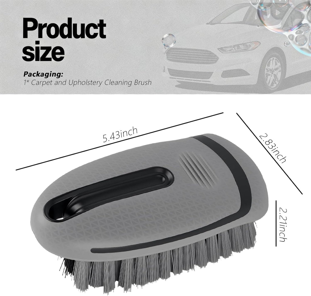 2026 New Car Upholstery Brush for Cleaning,Portable Car Carpet Brush with Dense Bristle & Non-Slip