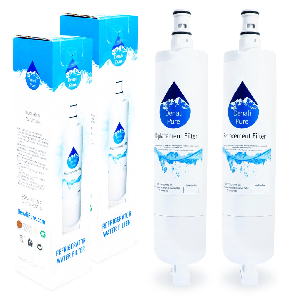 2-Pack Replacement for KitchenAid KSRG25FKSS03 Refrigerator Water Filter
