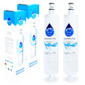 2-Pack Replacement for KitchenAid KSRG25FKSS03 Refrigerator Water Filter