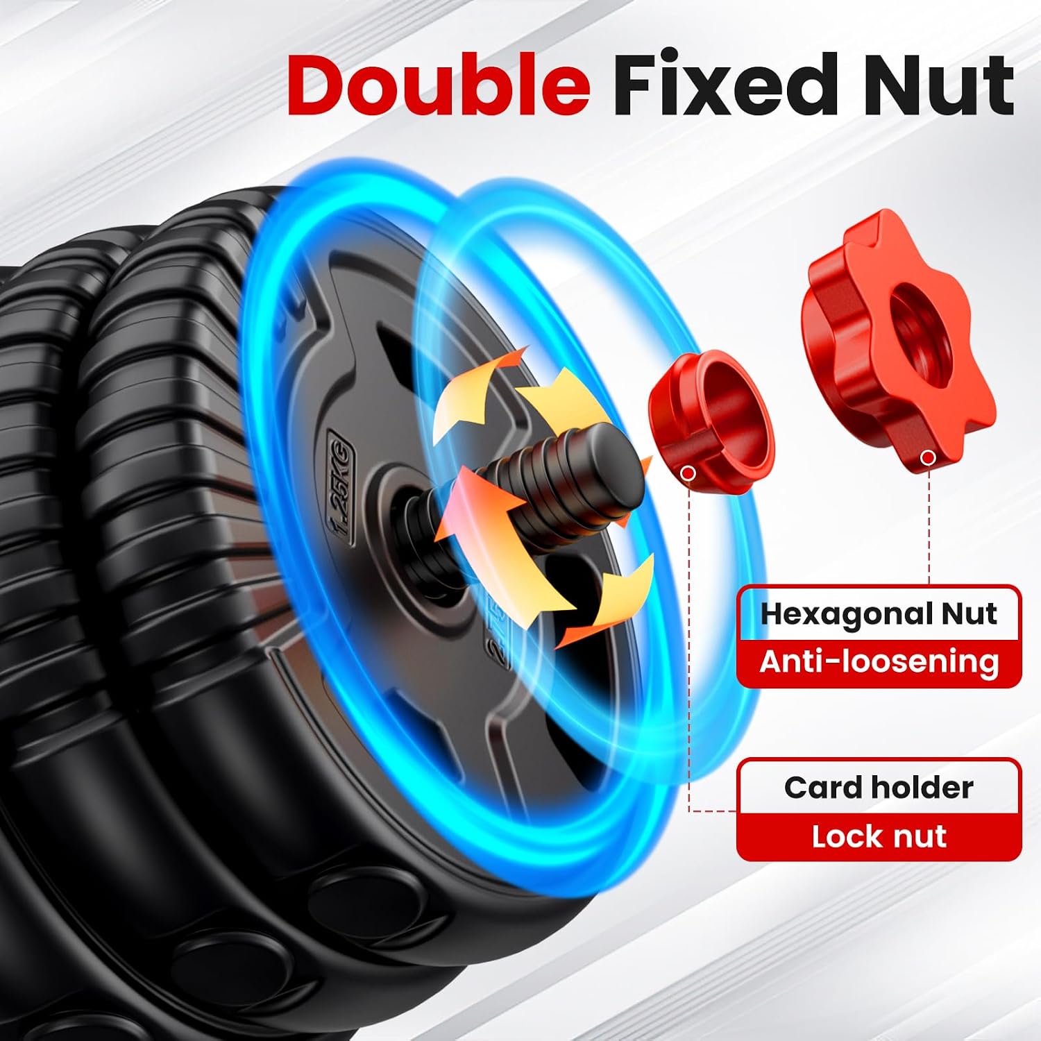 Adjustable Dumbbell Set,22/33/45/70/90lb Free Weight Set with Connector,5-in-1 Dumbbell Set for