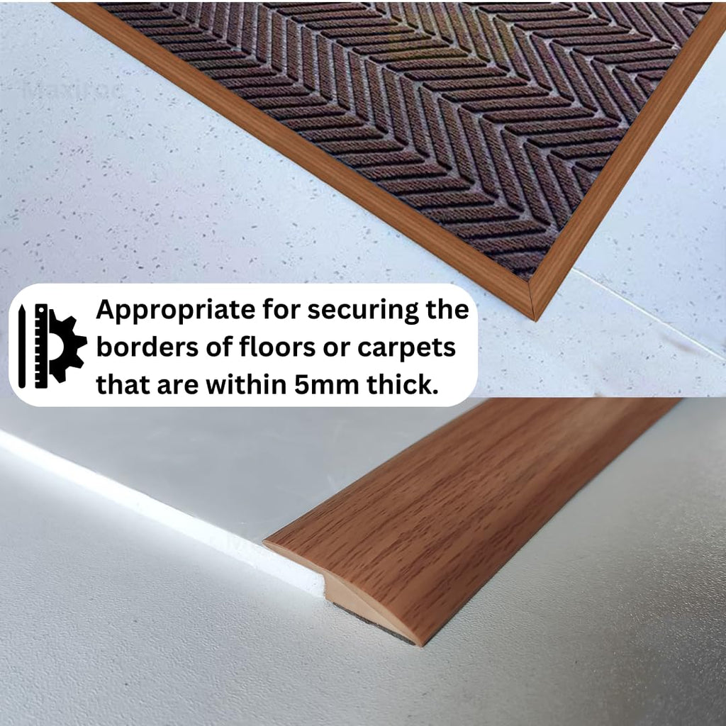Floor Transition Strip Self Adhesive Carpet Wood Tile Vinyl Flooring Laminate Transition Cover Edge Trim Gap Doorway