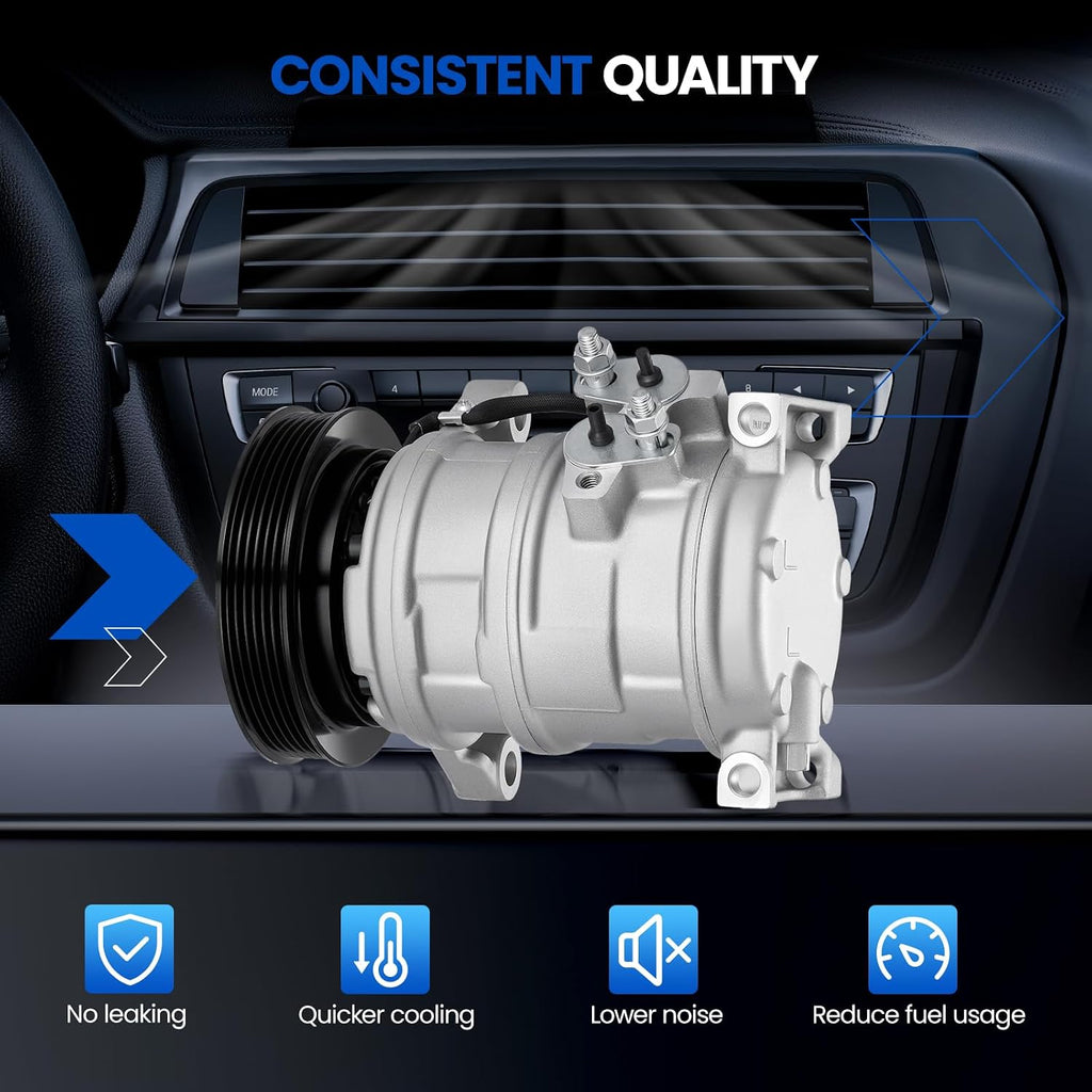 78374 AC Compressor with Clutch for Dodge Caravan 2001-2007 3.3L