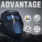 Auto-Darkening Welding Goggles with Mask, Wide Shade Range