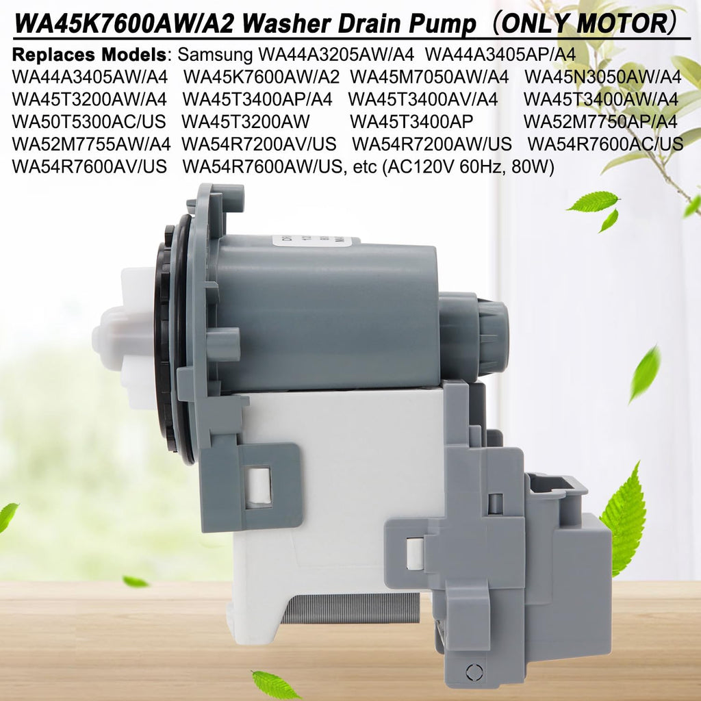 SupHomie WA45M7050AW/A4 WA45K7600AW/A2 Washer Drain Pump Motor For Samsung