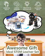Biped Robot Kit STEM Toys Science Kit for Kids, Bionic Bipedal Robotics Programmable Coding Crafts Set for Arduino