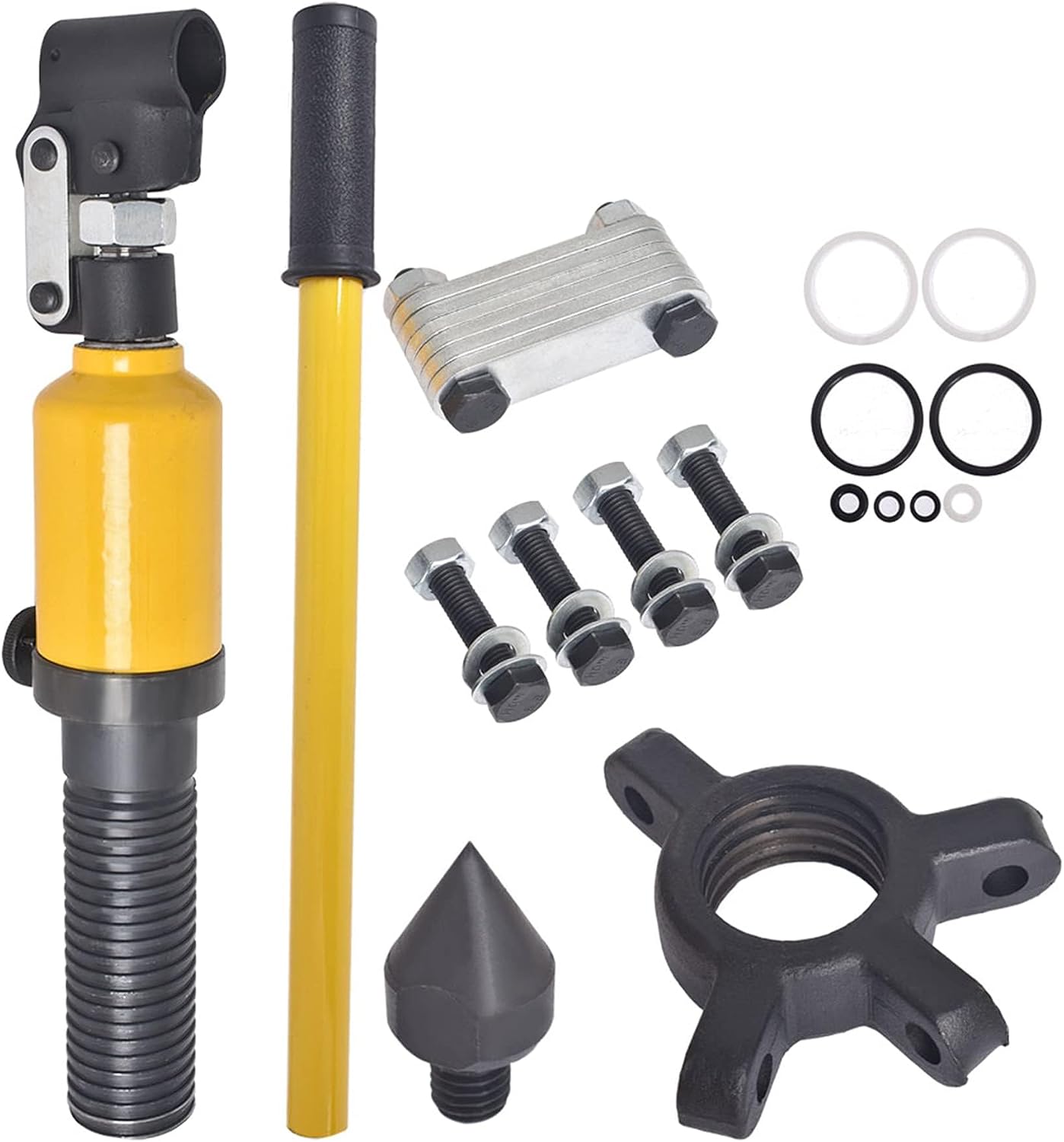 5T Hydraulic Gear Puller 3 Jaw Puller Set Hydraulic Bearing Puller 3 in 1 Pump Oil Tube Drawing Machine Wheel Bearing