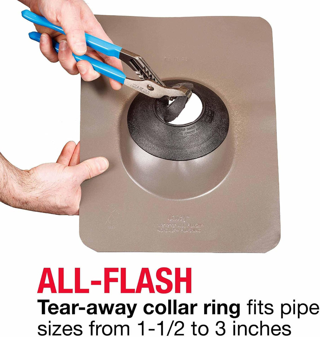 1-1/2 in. to 3 in. Thermoplastic All-Flash No-Calk 11-1/4 in. x 15 in. Base Roof Flashing