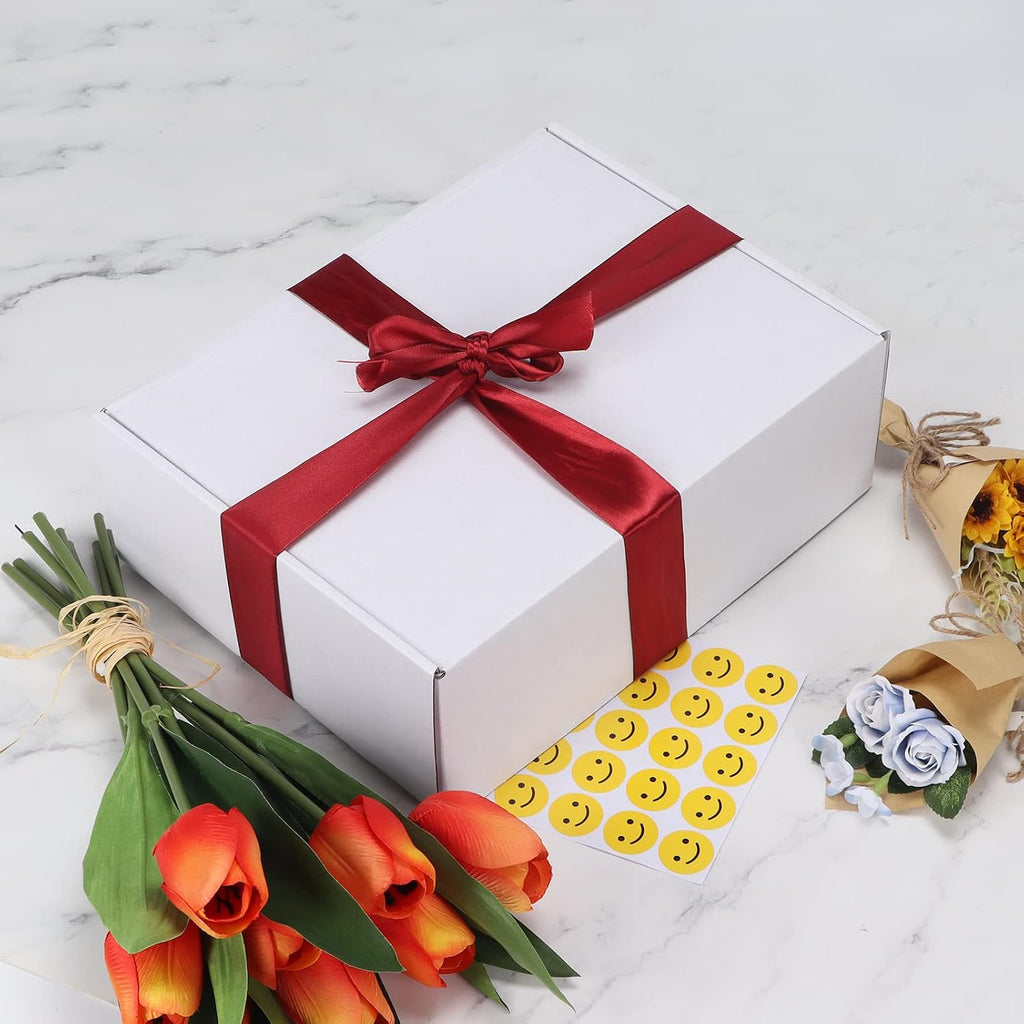 12x9x4 Inches Shipping Boxes Set of 20, White Corrugated Cardboard Box, Mailer Boxes for Small Business