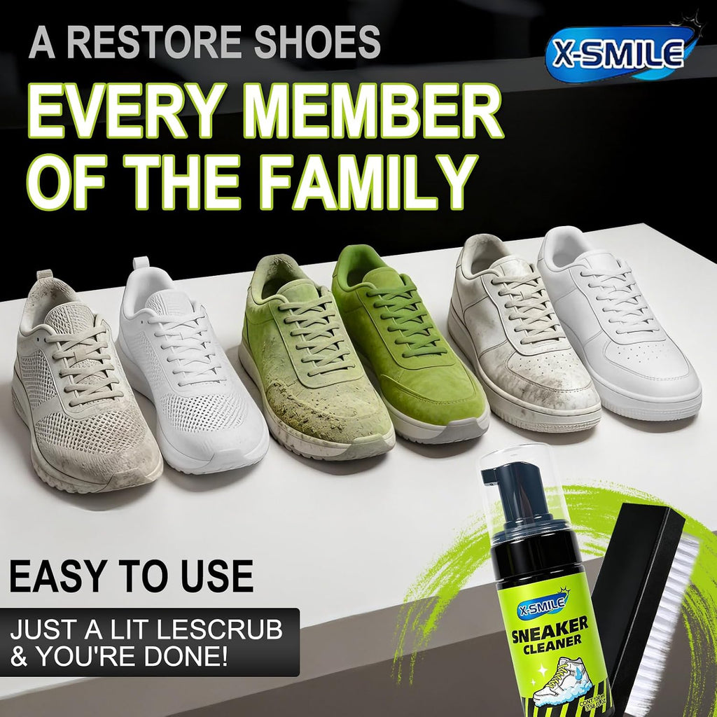 Sneaker Cleaning Kit Premium Foam Shoe Cleaner for White Shoes, PU & Synthetic Leather, Canvas, Mesh & Rubber Gentle
