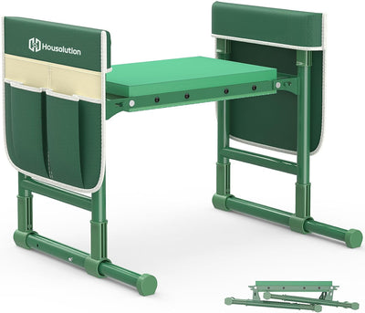 Garden Kneeler and Seat with Anti-Tipping Extendable Legs