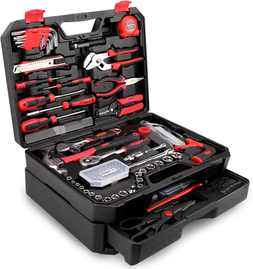 325 Piece Home Repair Tool Kit, General Home/Auto Repair Tool Set, Toolbox Storage Case with Drawer, General