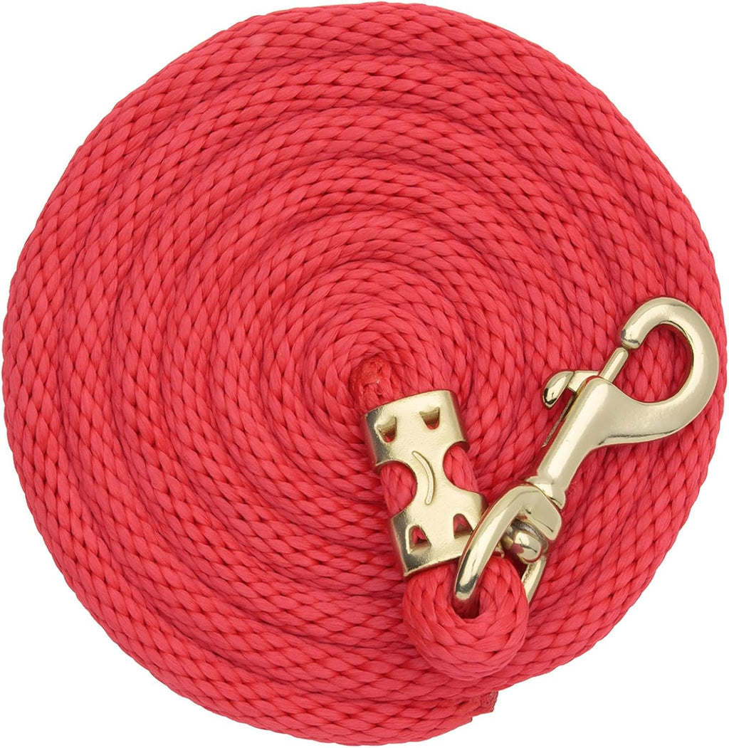 8' Horse Lead Rope with Brass-Plated Snap