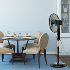 Pedestal Fan, Adjustable Height Oscillating Fan w/Remote Control
