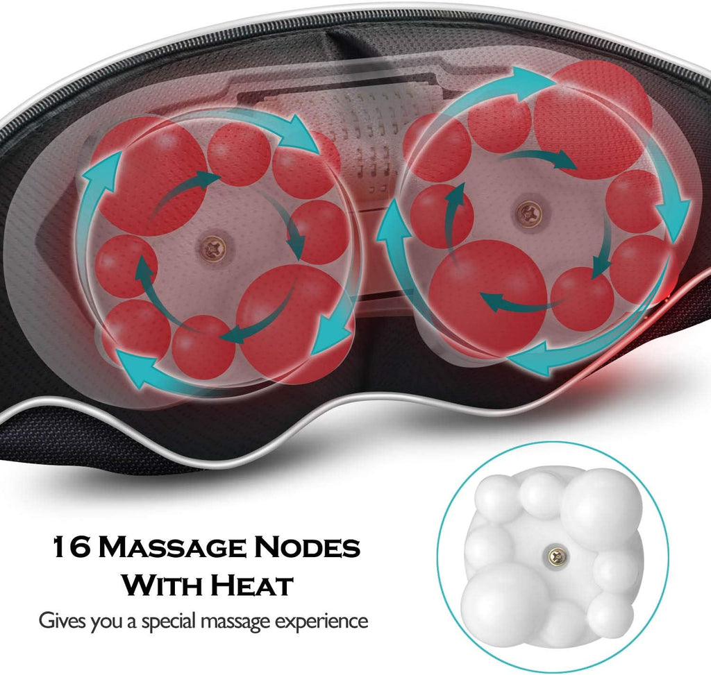 Christmas Women Men Gifts, Shiatsu Neck and Shoulder Massager with Heat Deep Tissue Kneading Sports Recovery