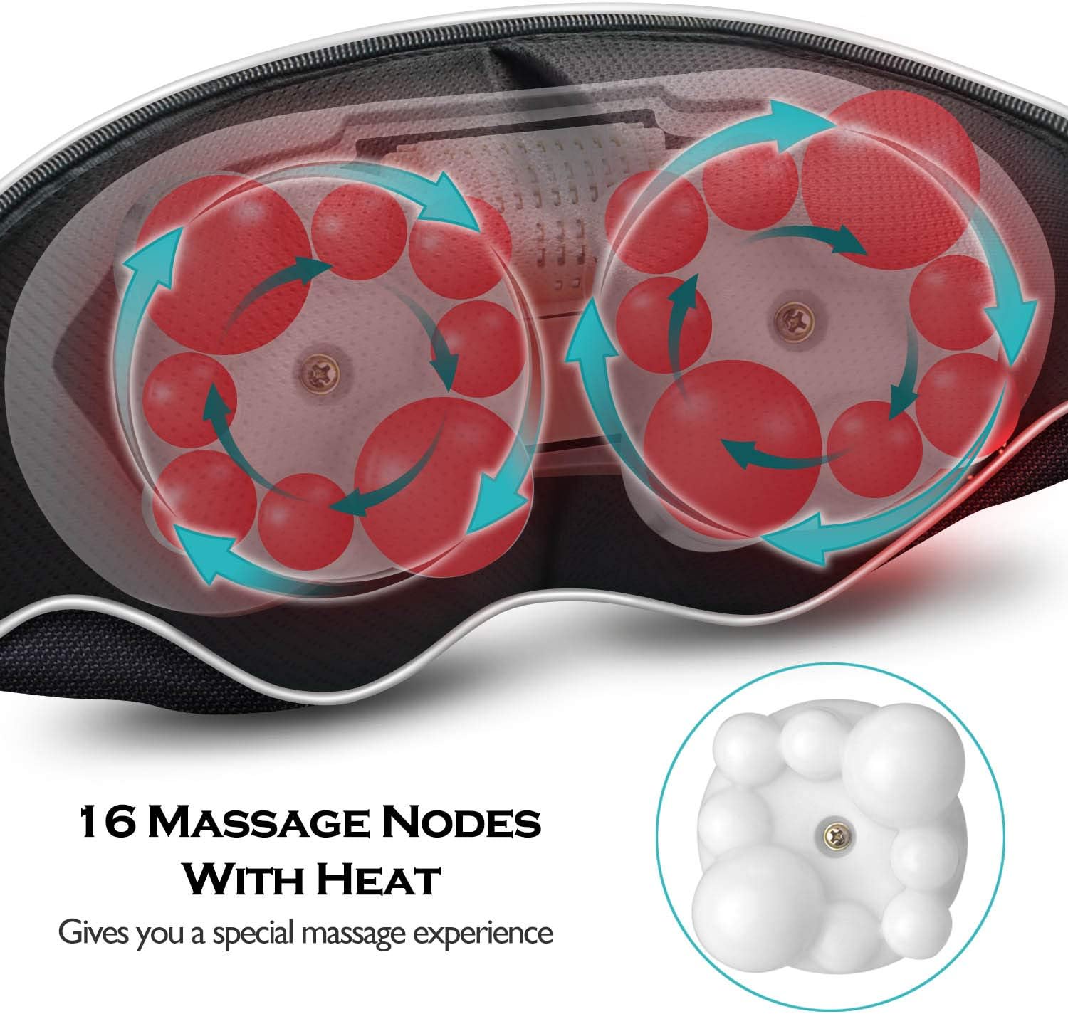 Christmas Women Men Gifts, Shiatsu Neck and Shoulder Massager with Heat Deep Tissue Kneading Sports Recovery