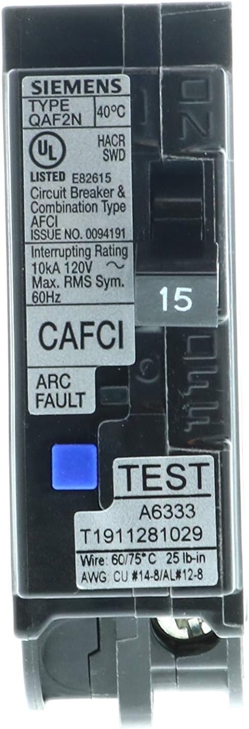 15 Amp 1-Pole Combination Type AFCI Plug-On Neutral Circuit Breaker