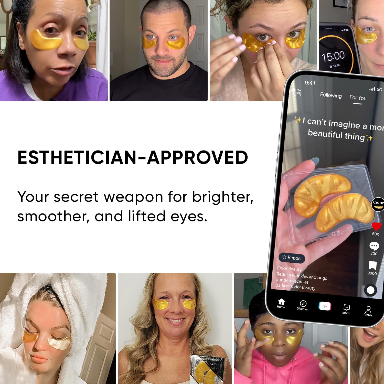 Under Eye Patches (20 Pairs) - Eye Patches For Puffy Eyes And Dark Circles - Under Eye Mask For Beauty & Personal