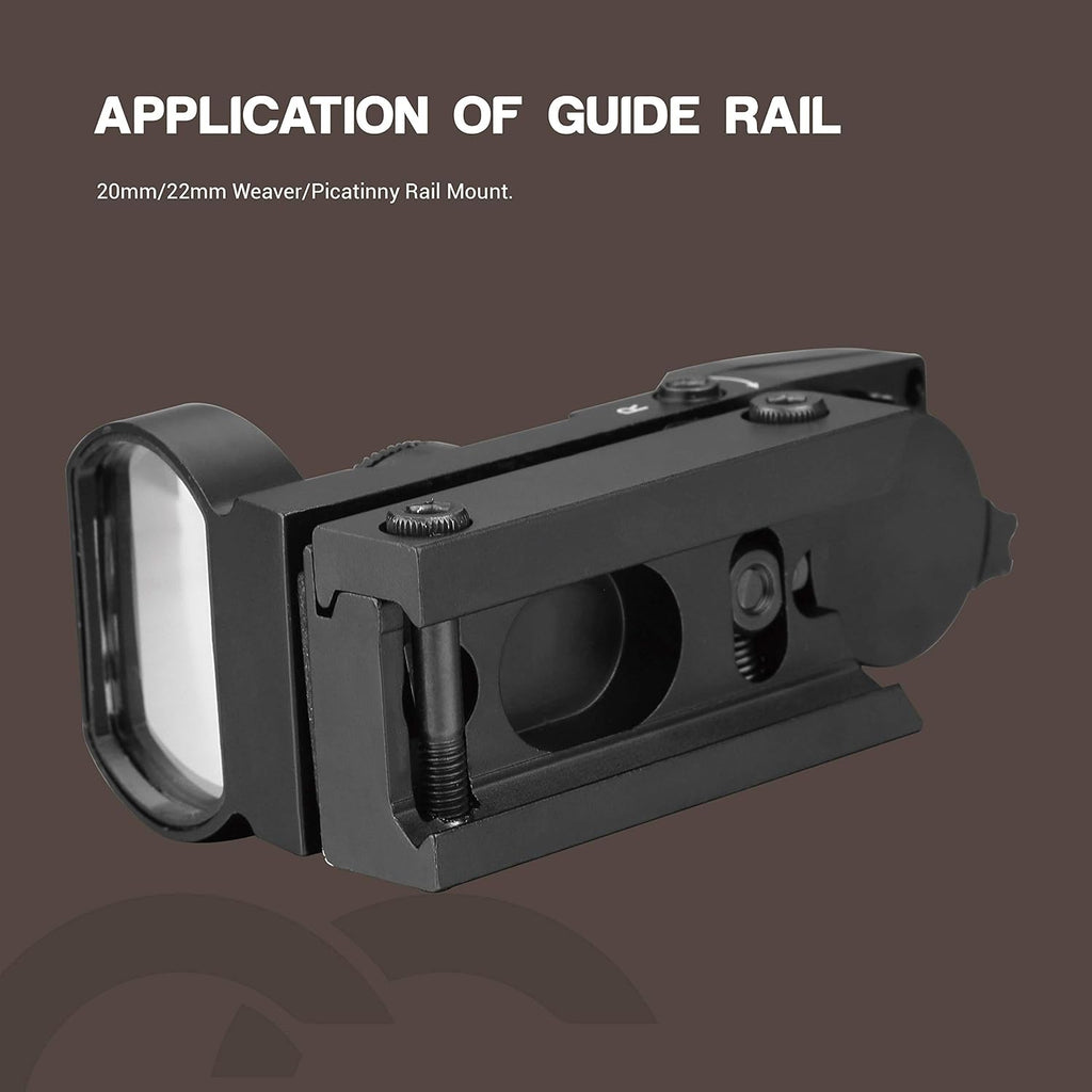 Red Green Dot Sight Reflex Sight Scope with 4 Reticles and 20/22mm Rail Mounts Waterproof Shockproof with 5