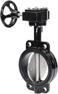 RKG6 Cast Iron Butterfly Valve, Gear/Wheel, EPDM, Black, 6"